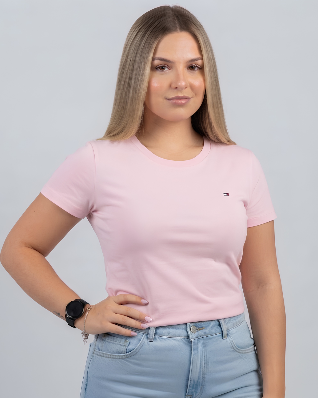 Blusa Tommy Hilfiger color rosada