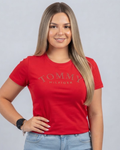 Blusa Tommy Hilfiger color rojo estampada