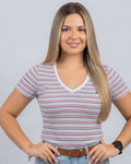 Blusa Tommy Hilfiger color blanca rayas multicolor