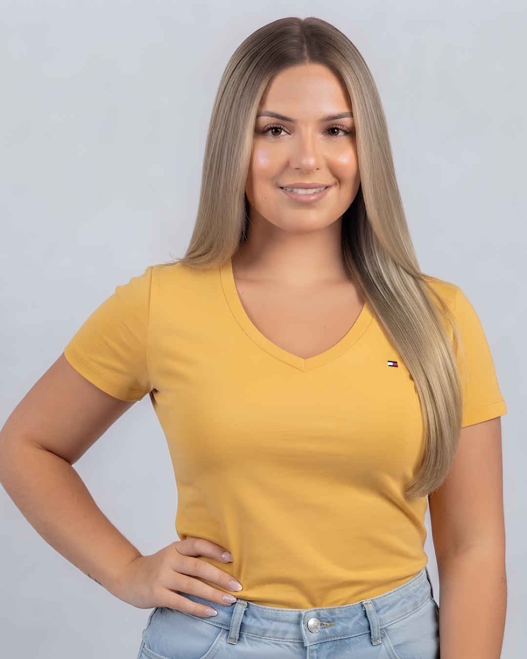 Blusa Tommy Hilfiger color amarillo