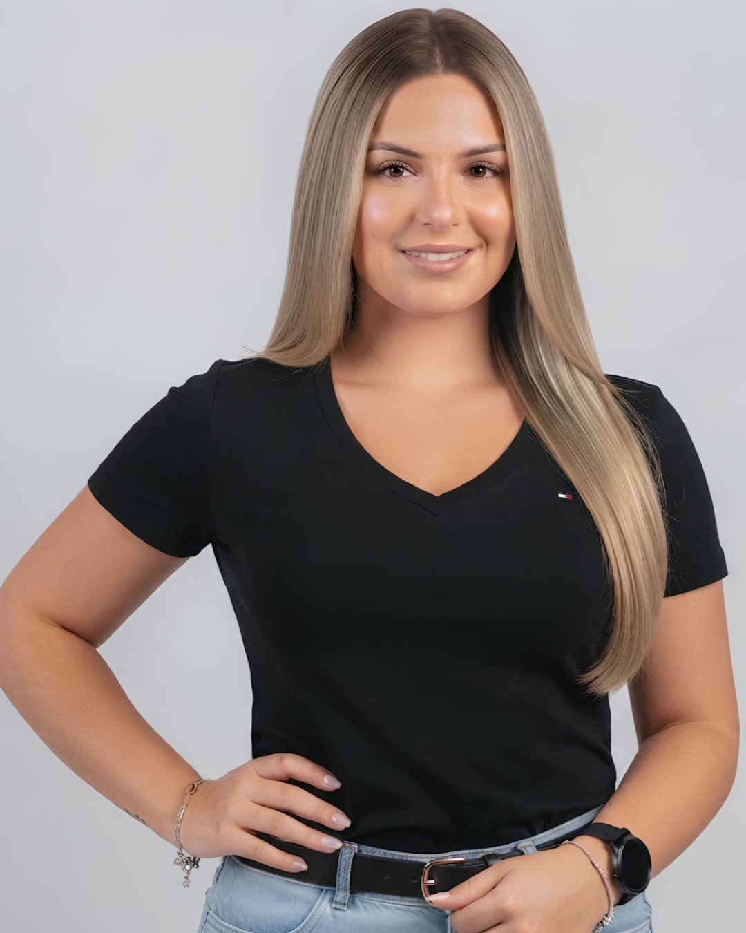 Blusa Tommy Hilfiger color negro