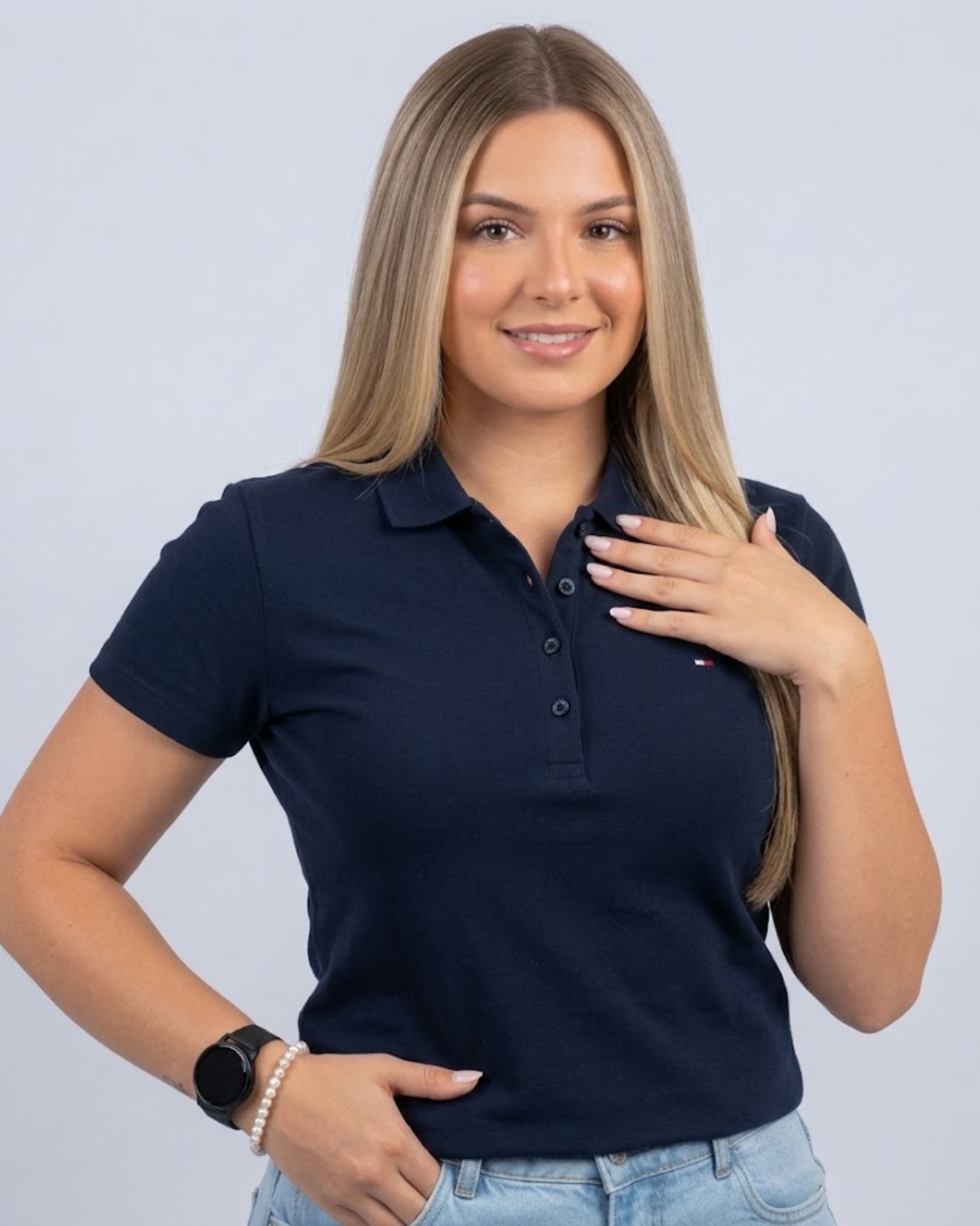Polo Tommy Hilfiger color azul