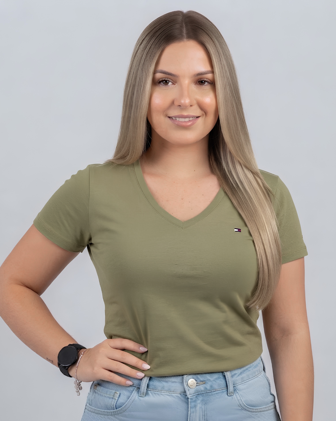 Blusa Tommy Hilfiger color verde