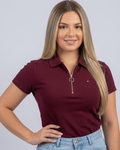 Polo Tommy Hilfiger Slim Fit color vino