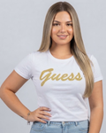 Blusa Guess color blanco estampada