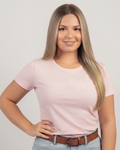 Blusa Tommy Hilfiger color rosado estampada