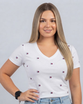Blusa Tommy Hilfiger color blanco estampado