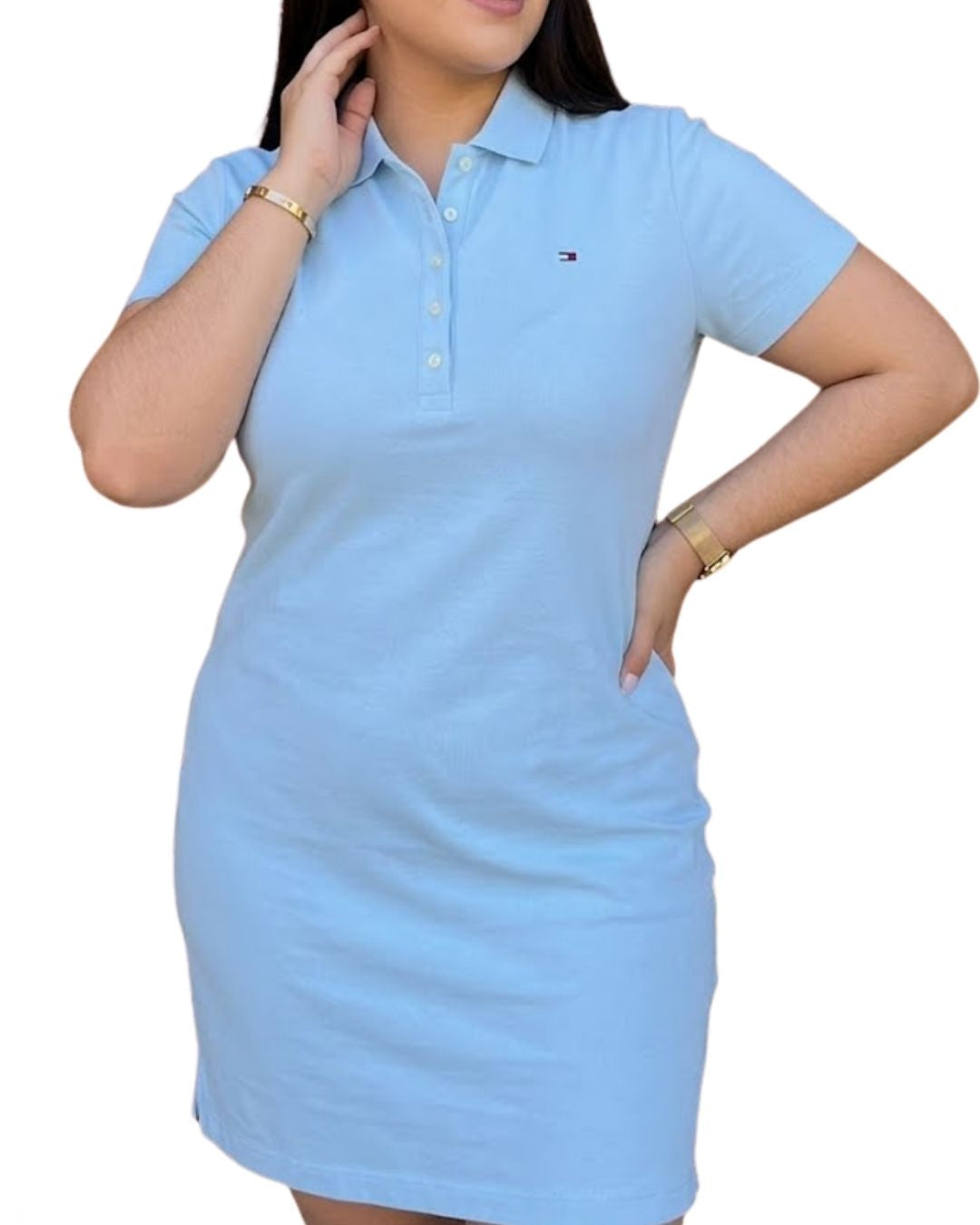 Vestido Tommy Hilfiger color celeste