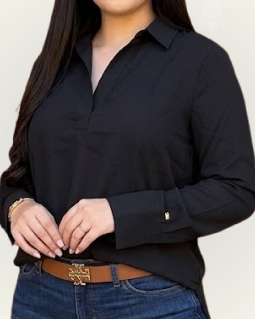 Camisera Tommy Hilfiger color negro