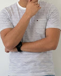 Camiseta Tommy Hilfiger color blanco a rayas