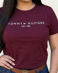 Blusa Tommy Hilfiger color vino estampado