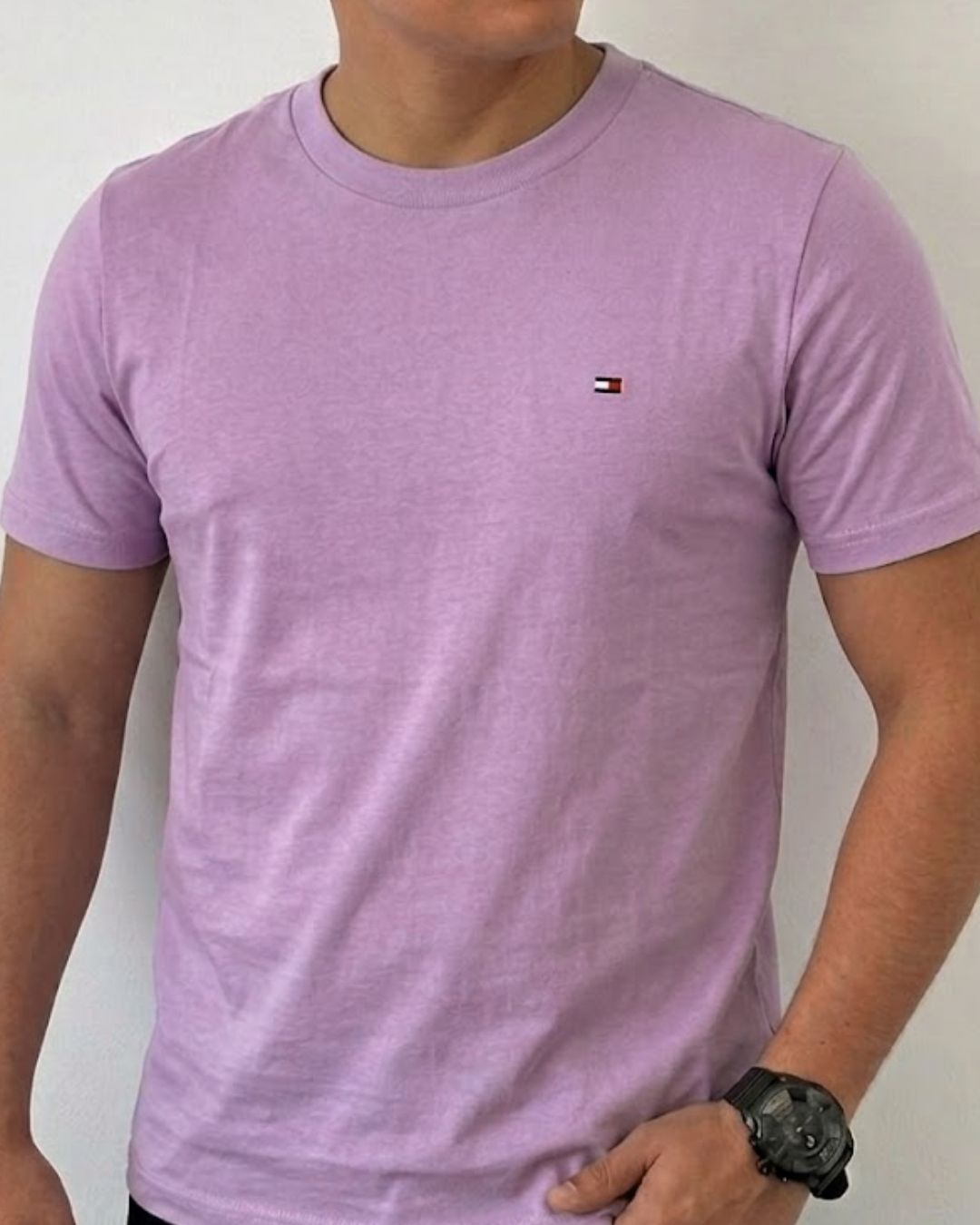 Camiseta Tommy Hilfiger color lavanda