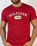 Camiseta Tommy Hilfiger color rojo estampada