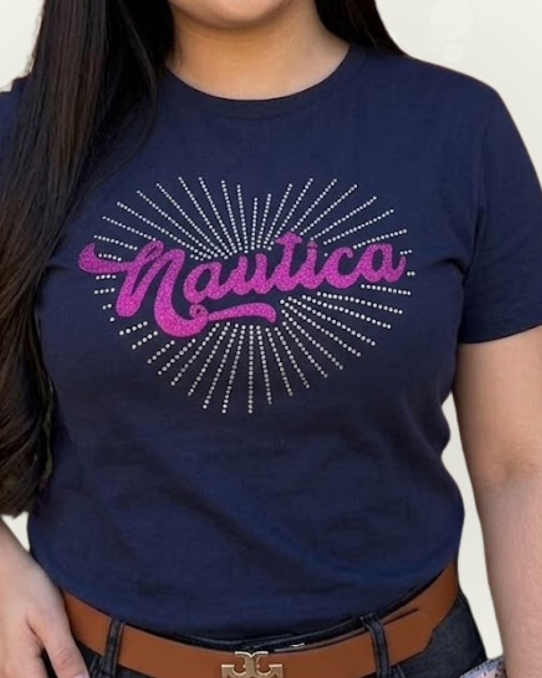 Blusa Náutica color azul estampado