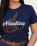 Blusa Náutica color azul estampado