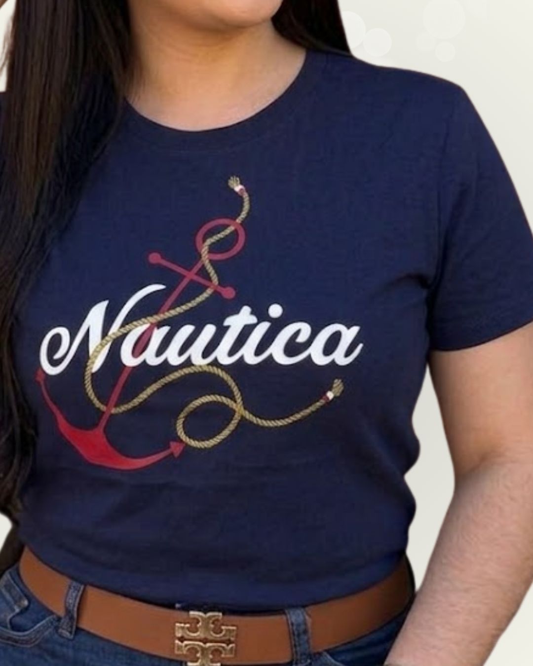 Blusa Náutica color azul estampado