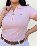 Polo Tommy Hilfiger Slim Fit color rosa