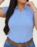 Polo Tommy Hilfiger Slim Fit color celeste