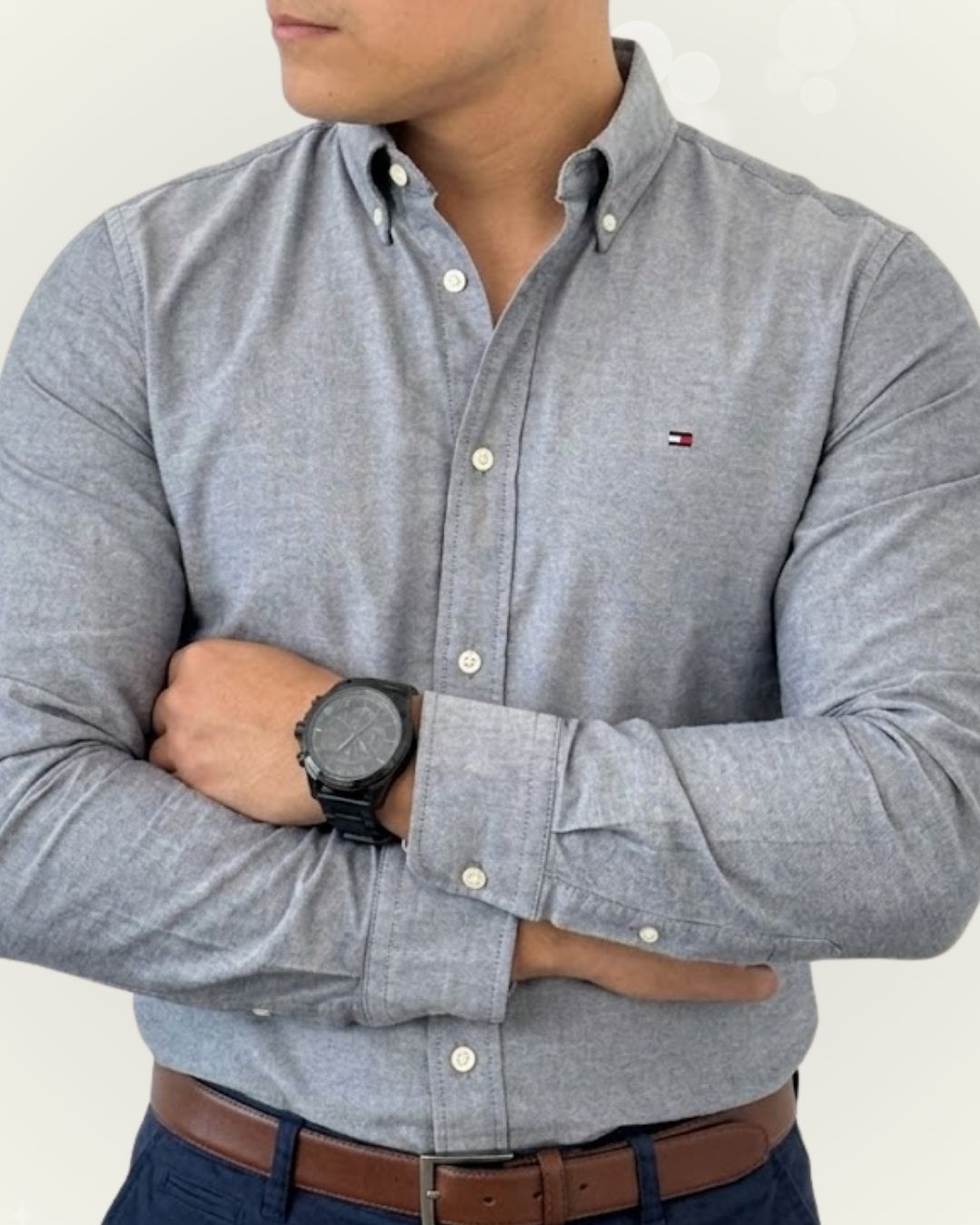 Camisa Tommy Hilfiger color gris