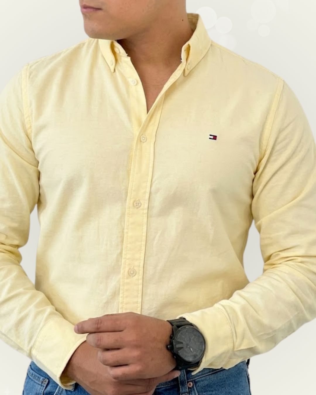 Camisa Tommy Hilfiger color amarillo