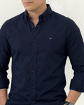 Camisa Tommy Hilfiger color azul