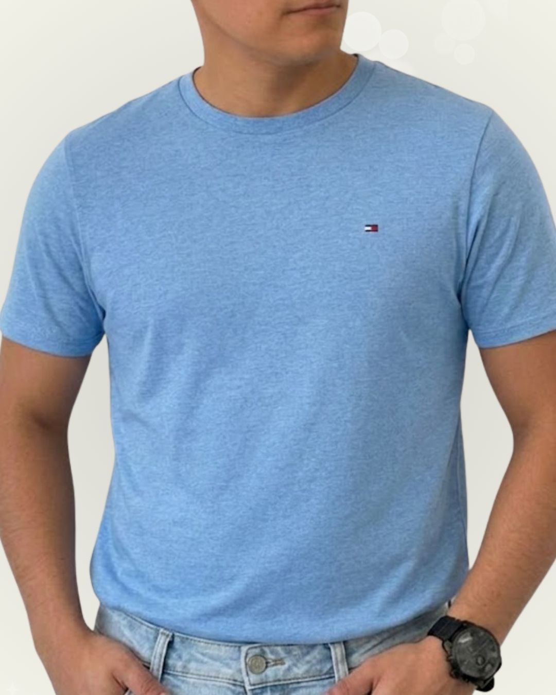 Camiseta Tommy Hilfiger color celeste