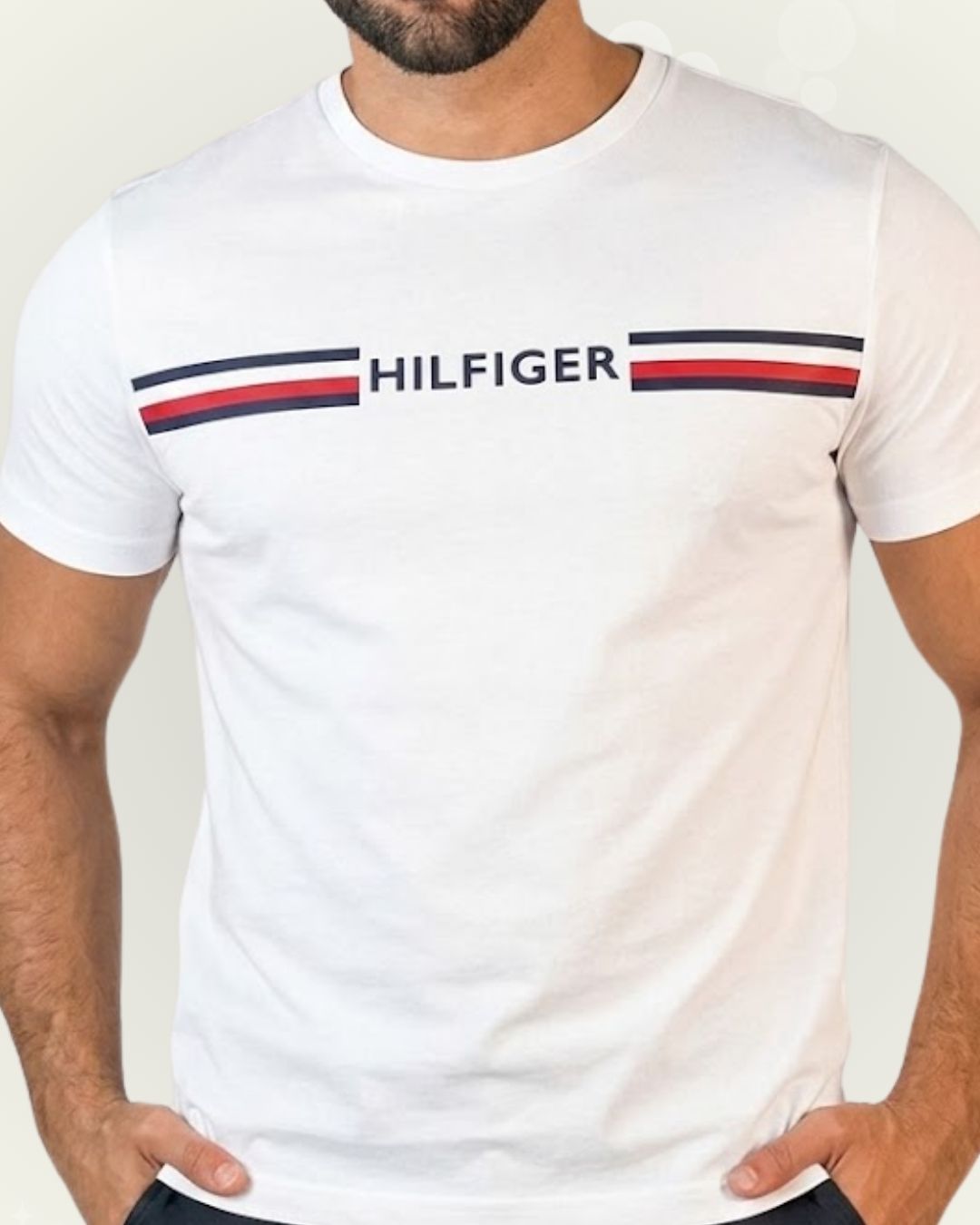 Camiseta Tommy Hilfiger color blanco estampada