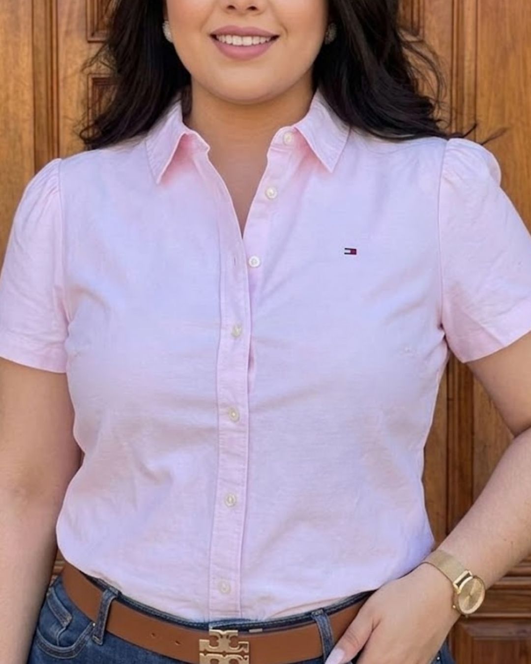 Camisera Tommy Hilfiger color rosado