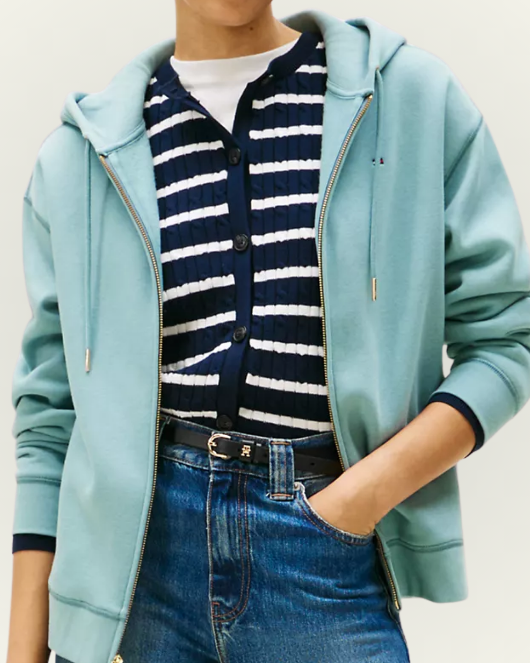 Sudadera Tommy Hilfiger color celeste