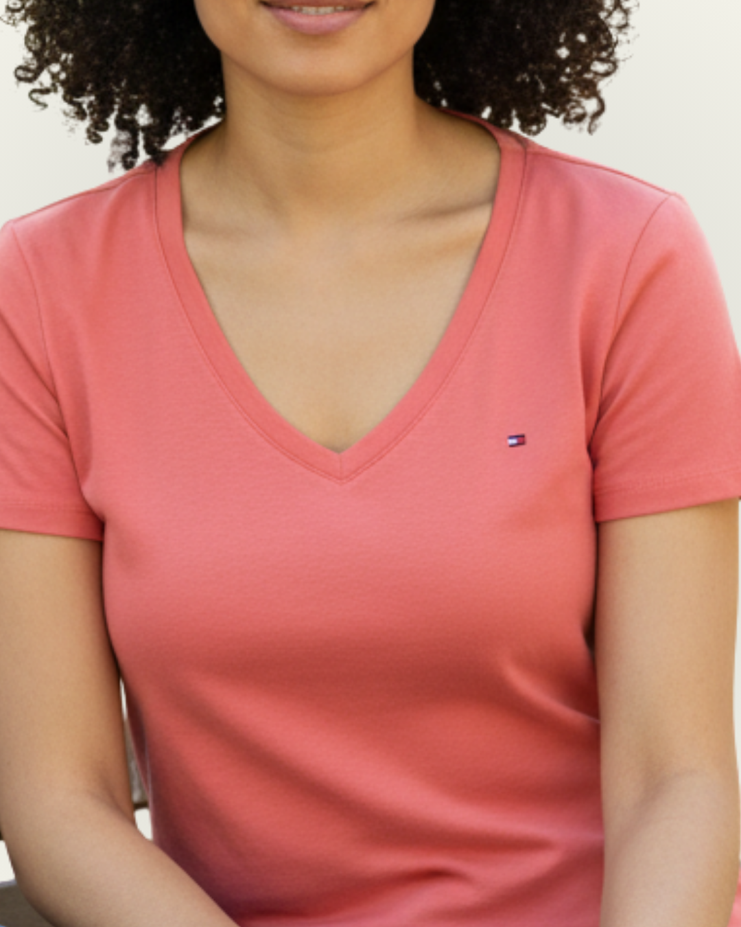 Blusa Tommy Hilfiger color coral