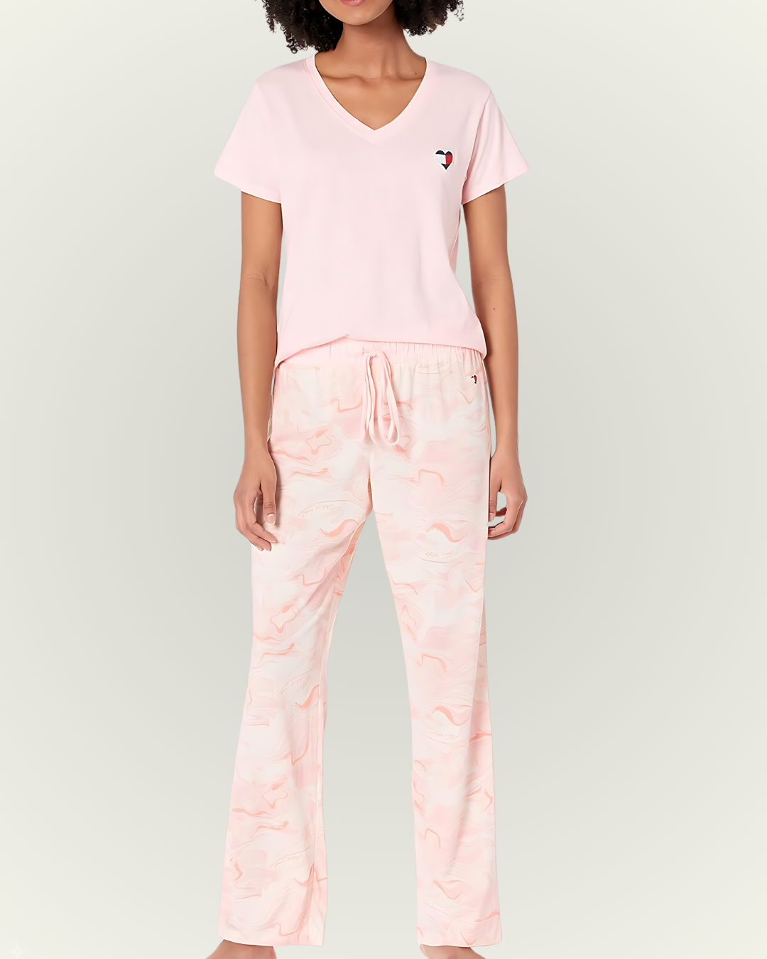 Pijama Tommy Hilfiger color rosado