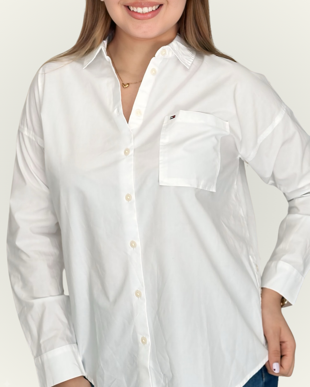Camisera Tommy Hilfiger color blanco
