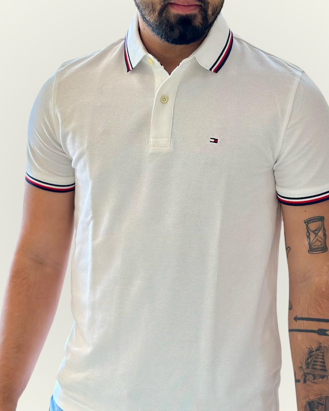 Polo Tommy Hilfiger color blanco