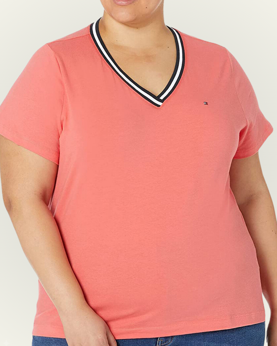 Blusa Tommy Hilfiger color coral