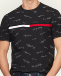 Camiseta Tommy Hilfiger color negro estampada