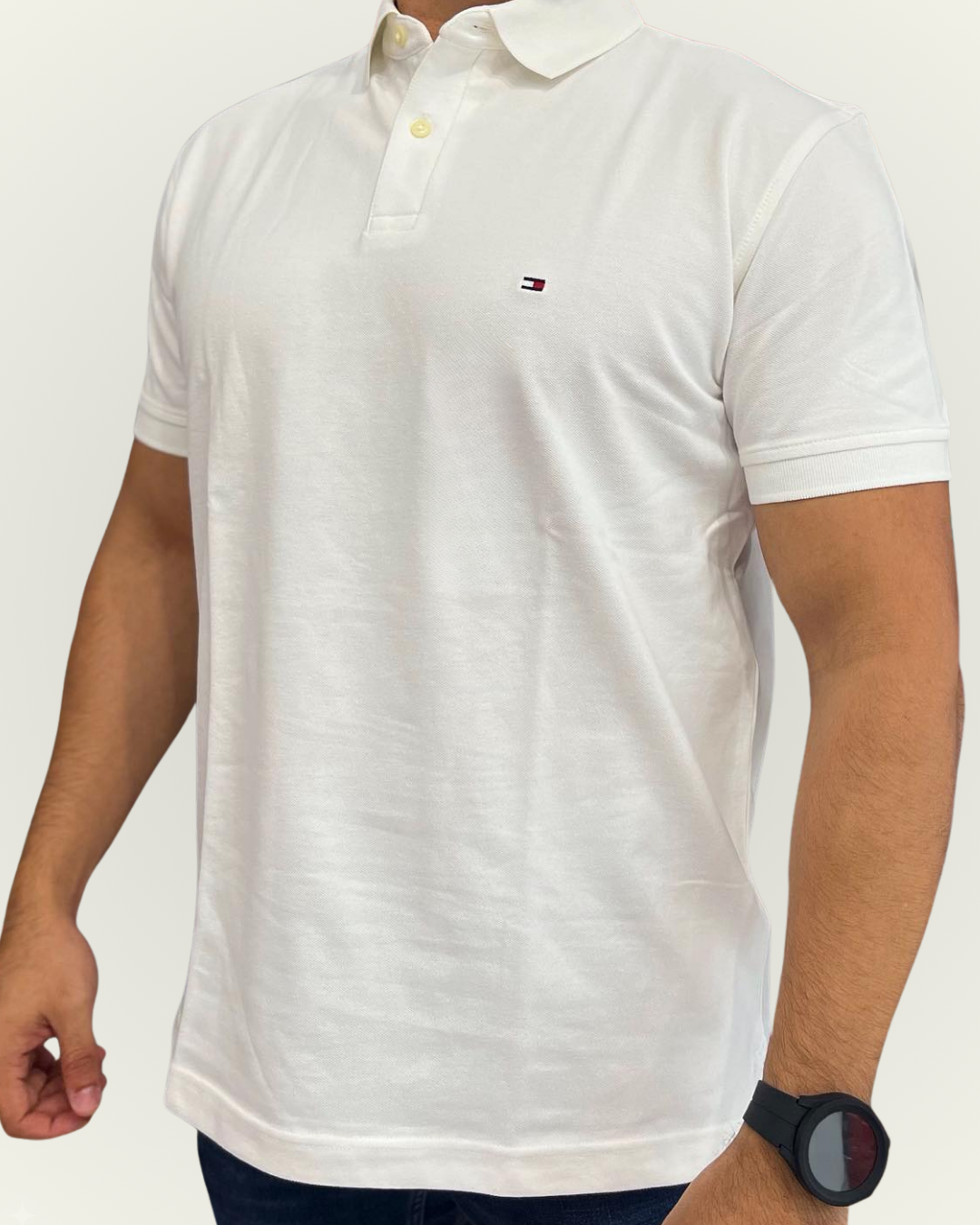 Polo Tommy Hilfiger color blanco