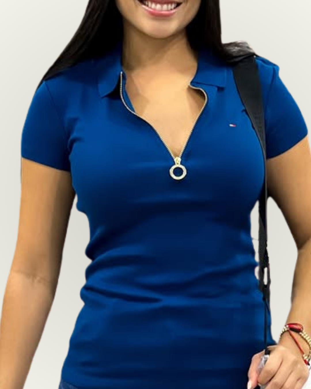 Polo Tommy Hilfiger Slim Fit color azul