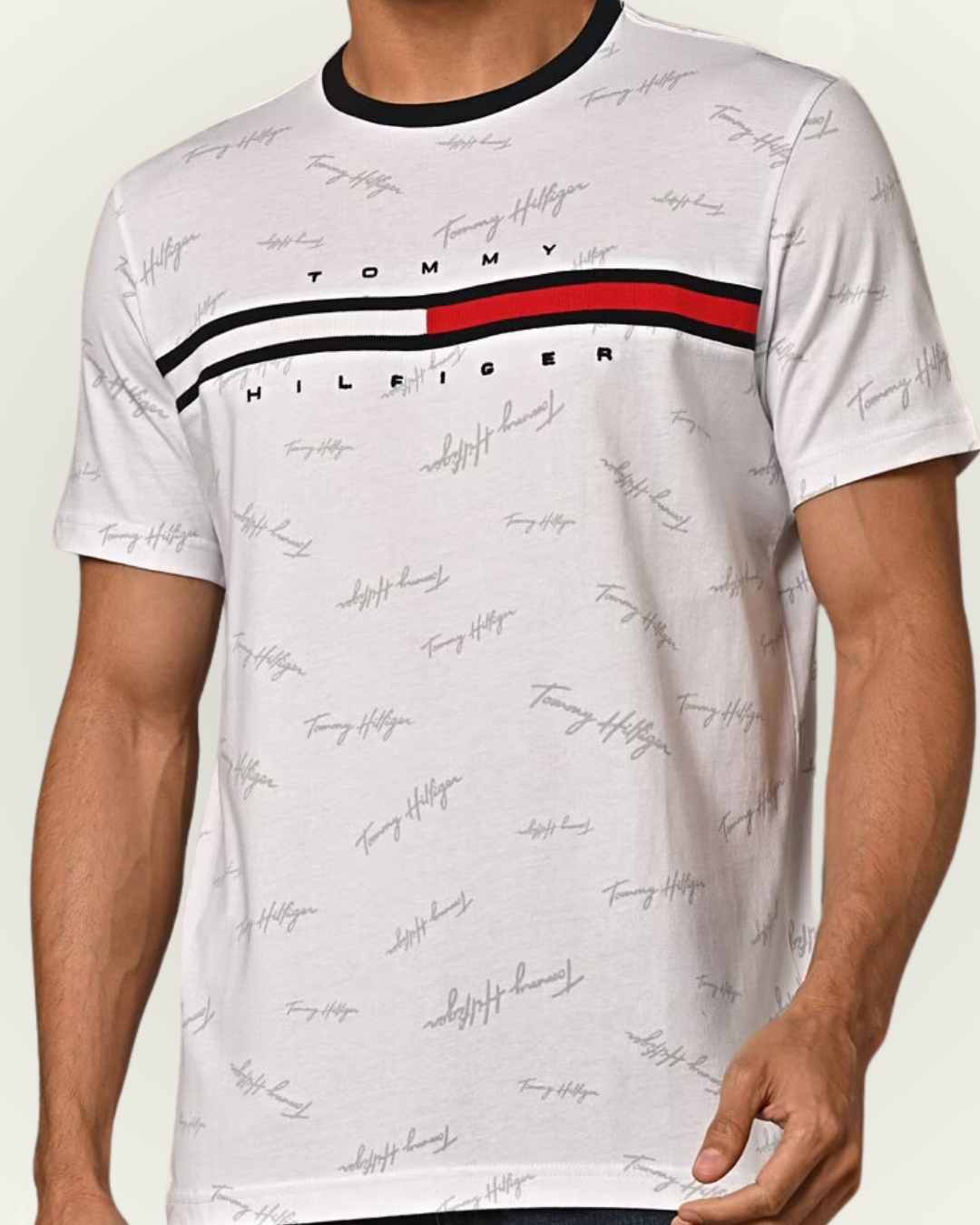 Camiseta Tommy Hilfiger color blanco estampada