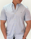 Camisa Tommy Hilfiger rayas celestes