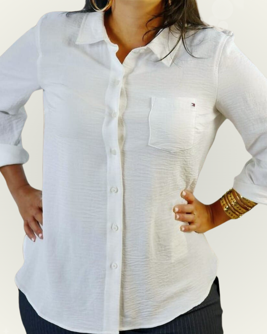 Camisera Tommy Hilfiger color blanco