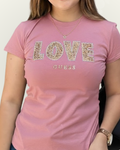 Blusa Guess color rosado estampada