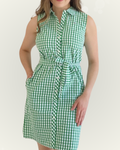 Vestido Tommy Hilfiger cuadros verdes