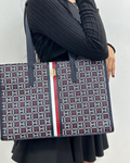 Bolso Tommy Hilfiger color azul estampado