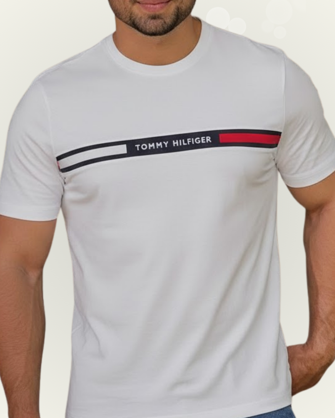 Camiseta Tommy Hilfiger color blanco estampada