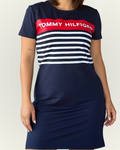 Vestido Tommy Hilfiger color azul estampado