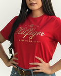 Blusa Tommy Hilfiger color rojo estampada
