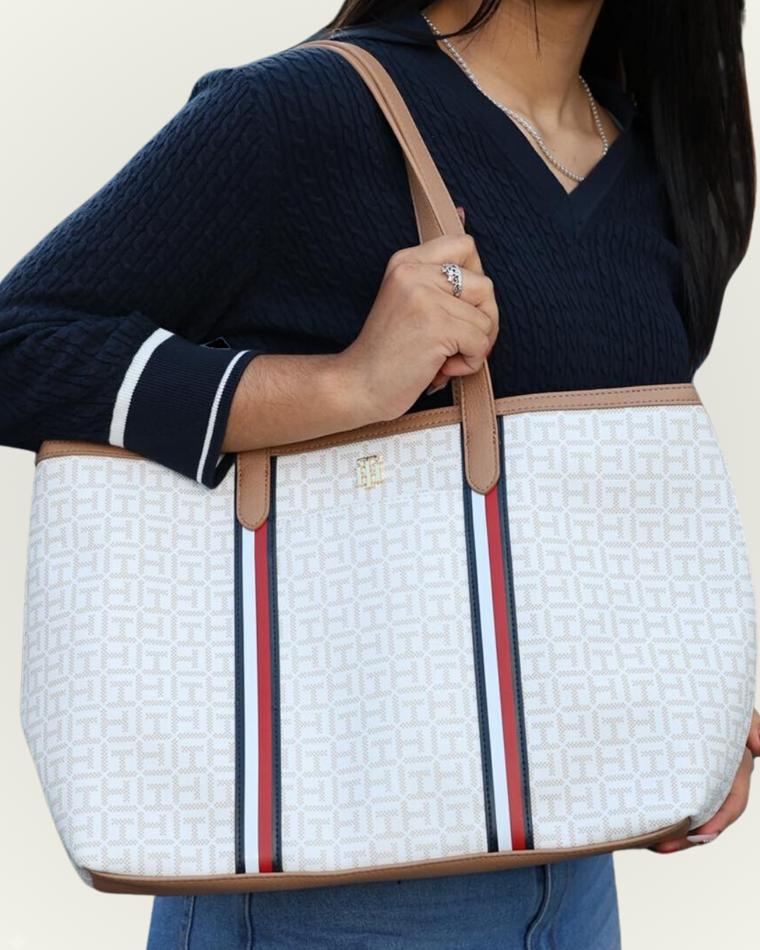Bolso Tommy Hilfiger color blanco