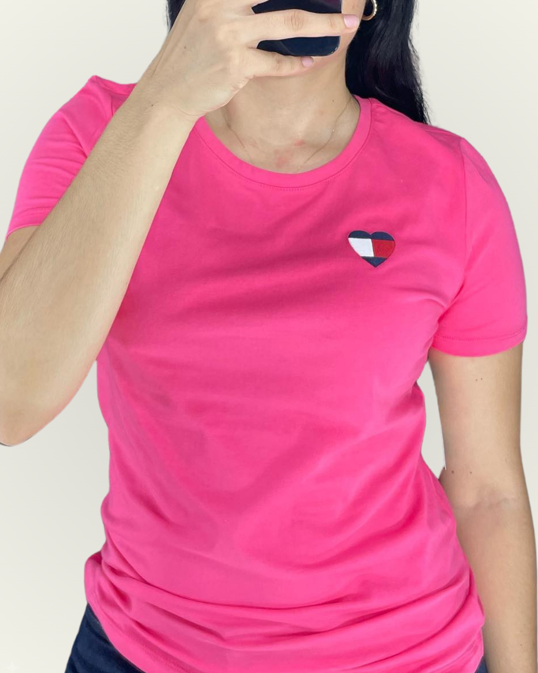 Blusa Tommy Hilfiger color fucsia
