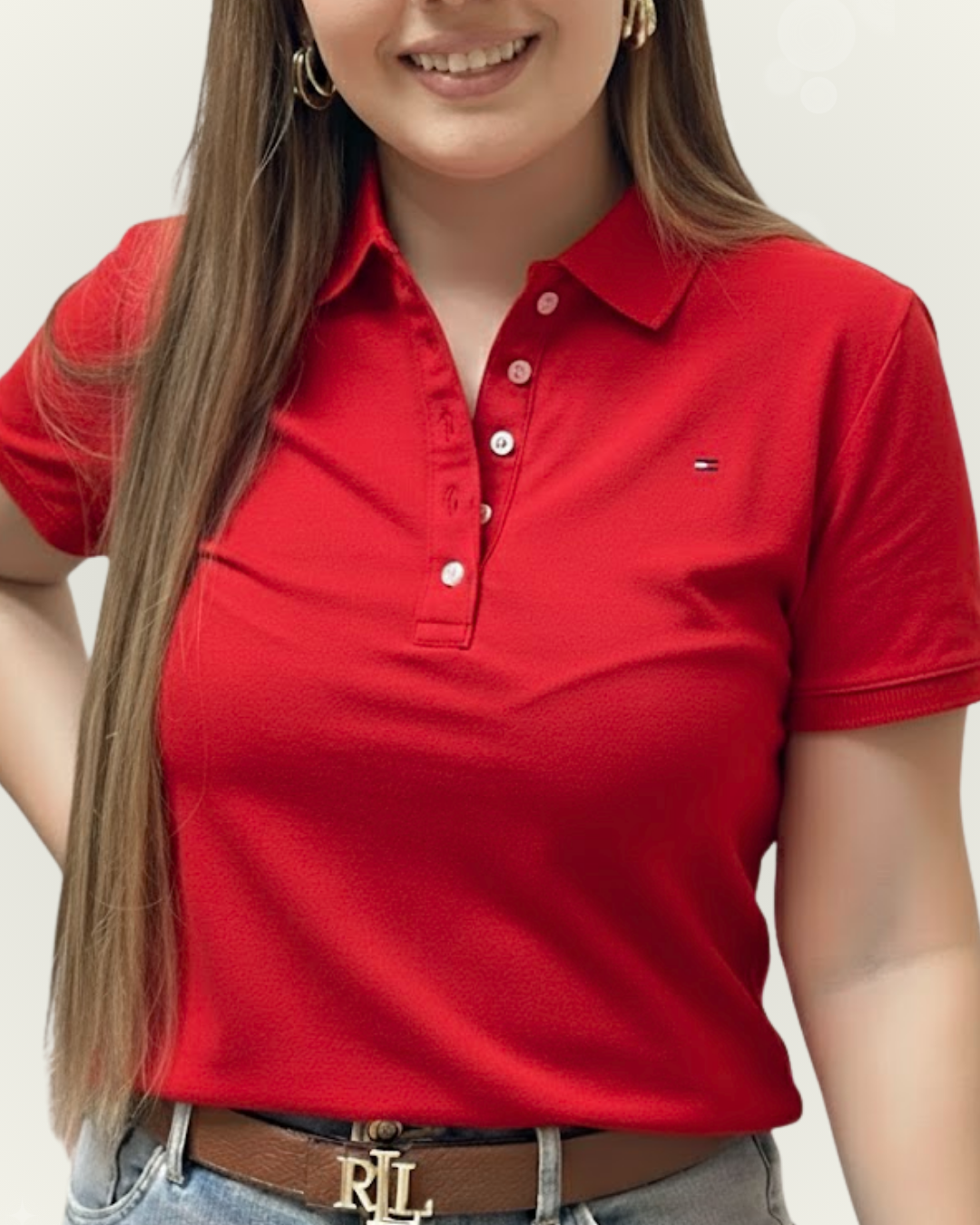 Polo Tommy Hilfiger color rojo