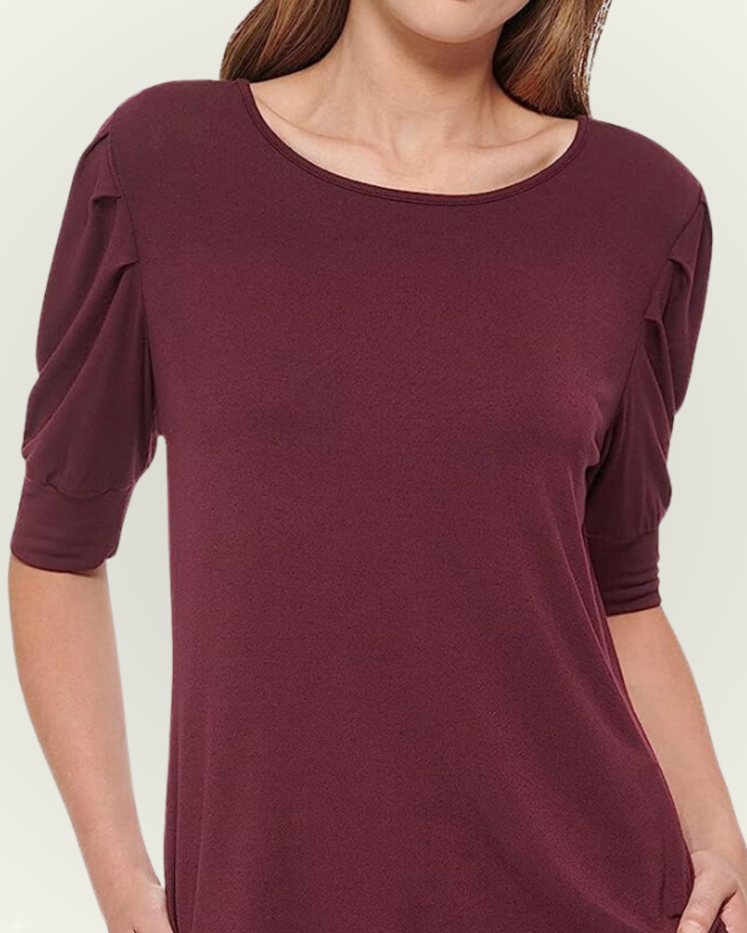 Blusa Tommy Hilfiger color vino